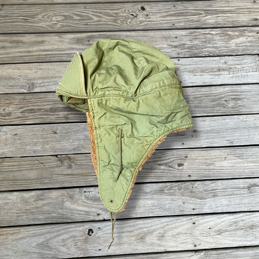 VTG. US Military Korean War Era Wool Field Pile Winter Cap Size 7.5